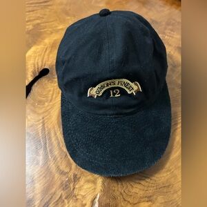 Y2K Gibson's Finest 12 Year Old Canadian whisky Hat with faux leather brim